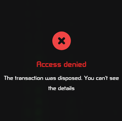 disposed error